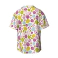thumbnail image 4 of Goofa Easter Egg Printed Men's Casual Short-sleeved Shirt,Lightweight Breathable Button-down,Summer Casual men's top,Versatile Fashion shirt-3X-Large, 4 of 7