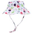 thumbnail image 2 of Gorro de playa ajustable, sombrero de cubo, unisex, para bebé, niña, niños al aire libre, sombrero de cubo, triángulo rojo S, 2 of 5