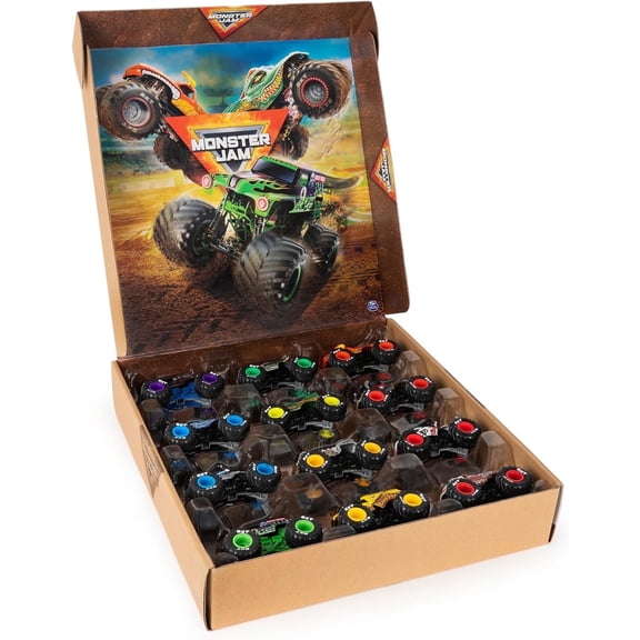 Monster Jam, Official 12-Pack of 1:64 Scale Die-Cast Monster Trucks Ages 4 and Up