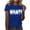 Blue 2, variant on Yotami Funny Letter Graphic Tees for Women Summer Plus Size T-Shirt Crewneck Short Sleeve Casual Tops