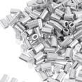 thumbnail image 4 of Juego de 100 Piezas de Manguitos de de Doble Barril Engarzadores de Aluminio - Plata, 1.2mm Sunnimix Engarces de pesca de aluminio, 4 of 7