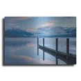 thumbnail image 1 of Luxe Metal Art 'Lake Mcdonald Dock' by Alan Majchrowicz, Metal Wall Art, 24"x16", 1 of 7