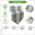 thumbnail image 5 of Ombre Black Grey Striped Table Runner Linen Burlap Table Runner 72 Inches Long Farmhouse Modern Stripes Dresser Scarves for Kitchen Island Coffee Dining Room Party Wedding Holiday Decor 13"x72", 5 of 8