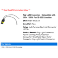 thumbnail image 2 of Fog Light Connector - Compatible with 1994 - 1998 Ford E-350 Econoline 1995 1996 1997, 2 of 2