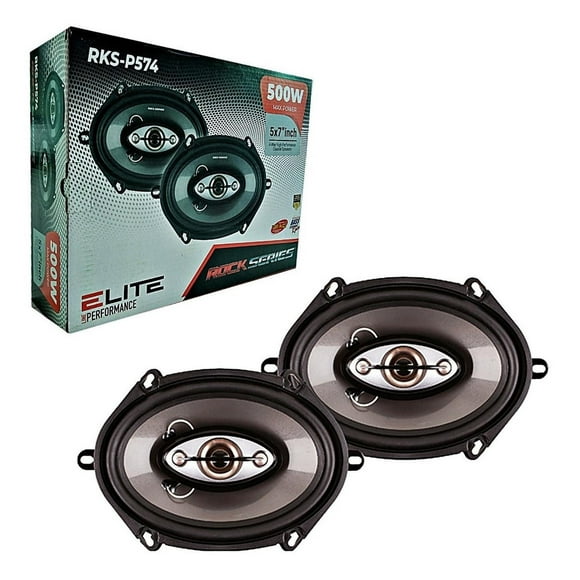 Bocinas Coaxiales Rock Series Rks-p574 220 Watts 5x7 Pulgadas 4 Vías Rock Series RKSP574