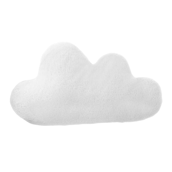 Cloud Shape Throw Pillow, White, 17.72 in, Decorative Cushion Accent for Sofa, Bed, Chair and Guest Room