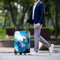 thumbnail image 3 of HELLHERO Reserved Handle Travel Luggage Sleeve for Vacation Short Trip, Polyester Ammonia Easy Clean Baggage Protective Sleeve, Swimming Dog Scene, 3 of 7