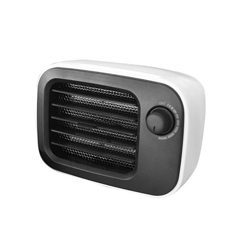 Fan Heater Space Heater Black 500W Personal Mini Space Heater Portable Electric Heaters Fan for Home /& Office， Indoor Use with Ceramic Heating Element /& Overheat Protection /& Tip-Over Protection