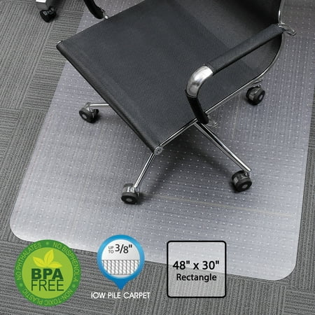 Flash Furniture 36 x 48 Chair Mat for All Carpets, Rectangular