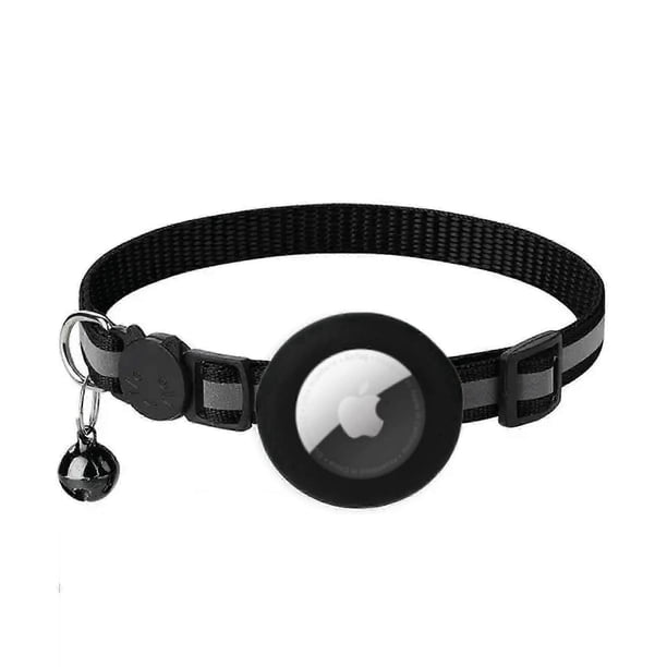 Reflective Airtag Cat Collar, Apple Airtag Cat Collar, GPS Cat Tracker Collar with Airtag Holder and Bell, Lightweight Cat Tracker Collar for Kittens