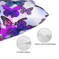 thumbnail image 5 of Kll Flying Butterflies Pillow Covers Envelope Closure,Super Soft And Cozy Fuzzy Fleece Pillow Case Cover 16"X24", 5 of 8