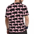 thumbnail image 3 of T Shirt For Men Animal Farm Print Running T-Shirt Cute Pink Pig Harajuku Mens Streetwear Tshirt Beac, 3 of 7