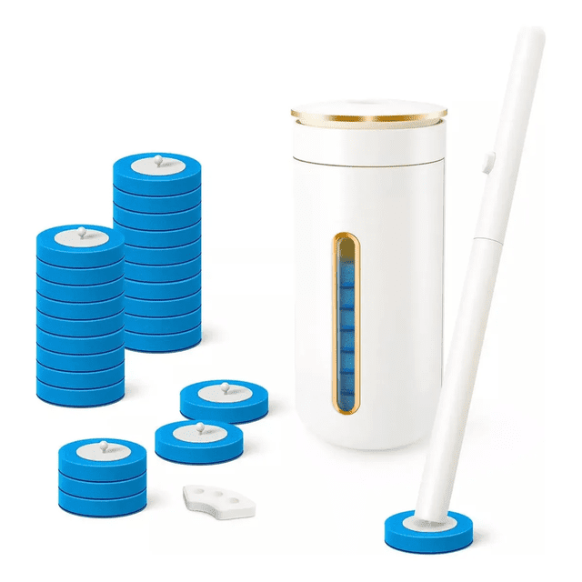 Sistema De Limpieza De Inodoro Desechable Xtellar blanco