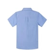 thumbnail image 2 of Bienzoe Chemise Oxford à Manches Courtes d'Uniforme Scolaire pour Garçon, Lot de 2 Pcs, Bleu, 6, 2 of 6