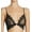 Black, variant on Women's Only Hearts 1416 So Fine Lace Bralette (Black S)