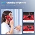 thumbnail image 6 of for iPhone X Case, iPhone Xs Case with Camera Lens Cover, HD Screen Protector, 10 FT Military Grade Drop Protection, Magnetic Ring Holder Kickstand Phone Case for iPhone X/Xs (Red), 6 of 12