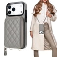 thumbnail image 1 of Cartera bandolera con funda Bocasal para iPhone 17 Pro Max 6,9'' Gris, 1 of 8