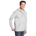 thumbnail image 2 of Gildan Heavy Blend Zip Up Hoodie, Midweight Hoodie, Fleece Hooded Sweatshirt, Ash, S, 2 of 5