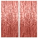 thumbnail image 1 of Cortina de lámina Party Decor con fondo dorado rosa, paquete de 2 unidades, 1 x 2 m, 1 of 7