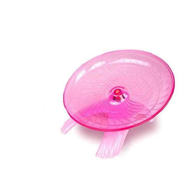 Rueda de correr para cinta de correr transparente para hámster con soporte silencioso (rosa) 1 pieza (yu-1) ShuxiuWang 9024735223283
