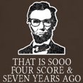 thumbnail image 3 of CafePress - Hipster Lincoln T Shirt - Men's Classic Graphic Cotton T-Shirt, 3 of 4