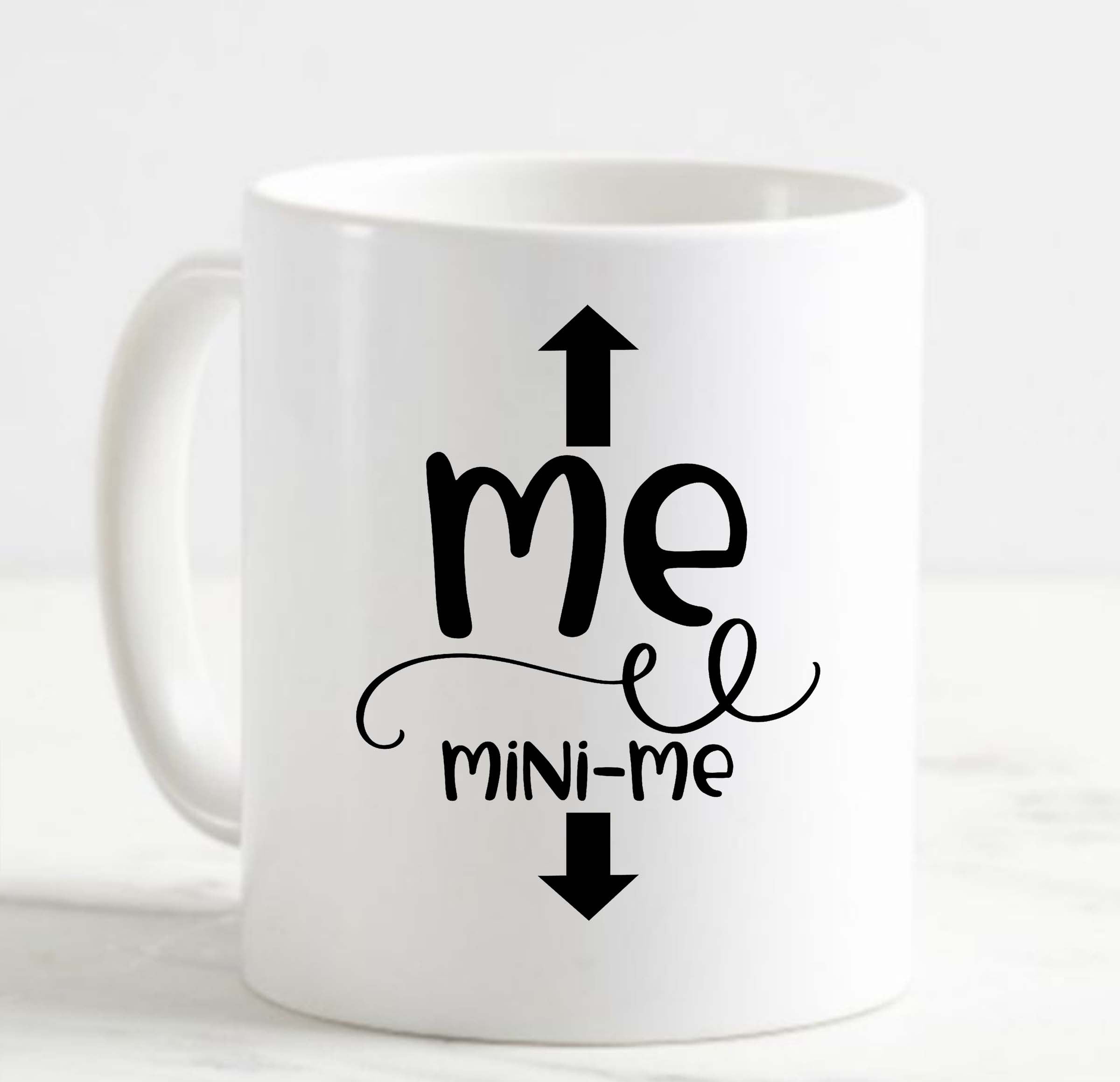 Coffee Mug Me Arrow Up Mini Me Arrow Down Pregnant Baby Love Family
