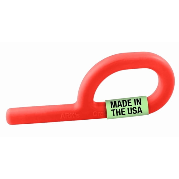 ARK Grabber Sensory Chew Tool, Sensory Toys for Kids and Adults, Chewy Fidget for Autism, ADHD, SPD, Anxiety, Medical-Grade Oral Motor Therapy Tools, Standard, Softest, Red