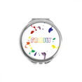 thumbnail image 1 of Miroir Compact Rond Portable de Poche en Verre Drapeau Arc-en-Ciel LGBT, 1 of 3