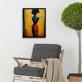 thumbnail image 2 of Abstract Oil African Woman Art Print Framed Poster Wall Decor 12x16 inch, 2 of 5