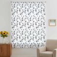 thumbnail image 3 of Gray Botanical Sheer Curtains 54 Inches Long, Retro Blossom Floral Farmhouse Wildflower Light Filering Curtains, Breathable Simi Curtain Privacy Drapes for Kitchen Bathroom Small Window Treatment, 3 of 9