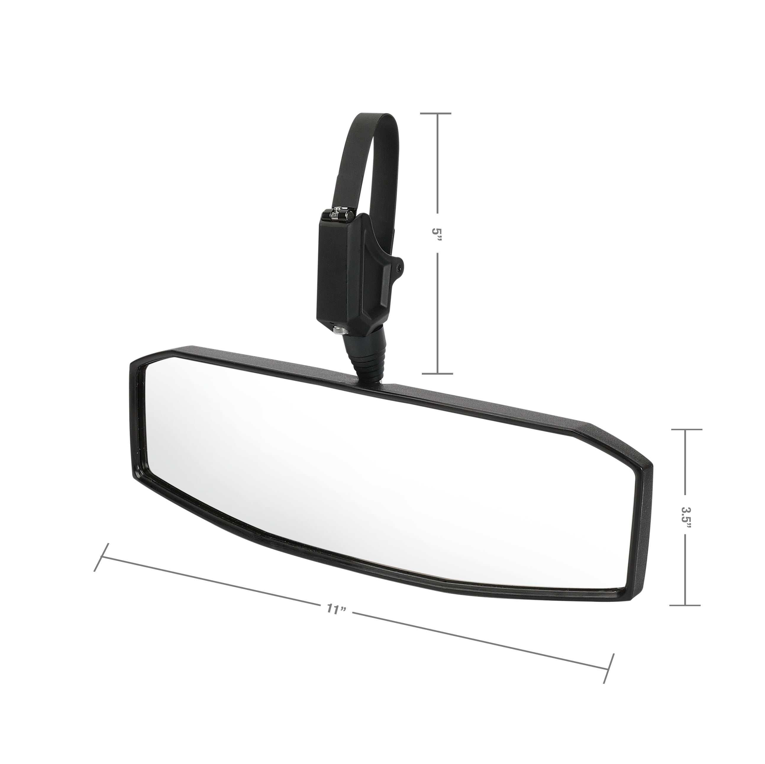 Auto Drive UTV Off-Road Rear View Mirror, Black, Utility Task Vehicle