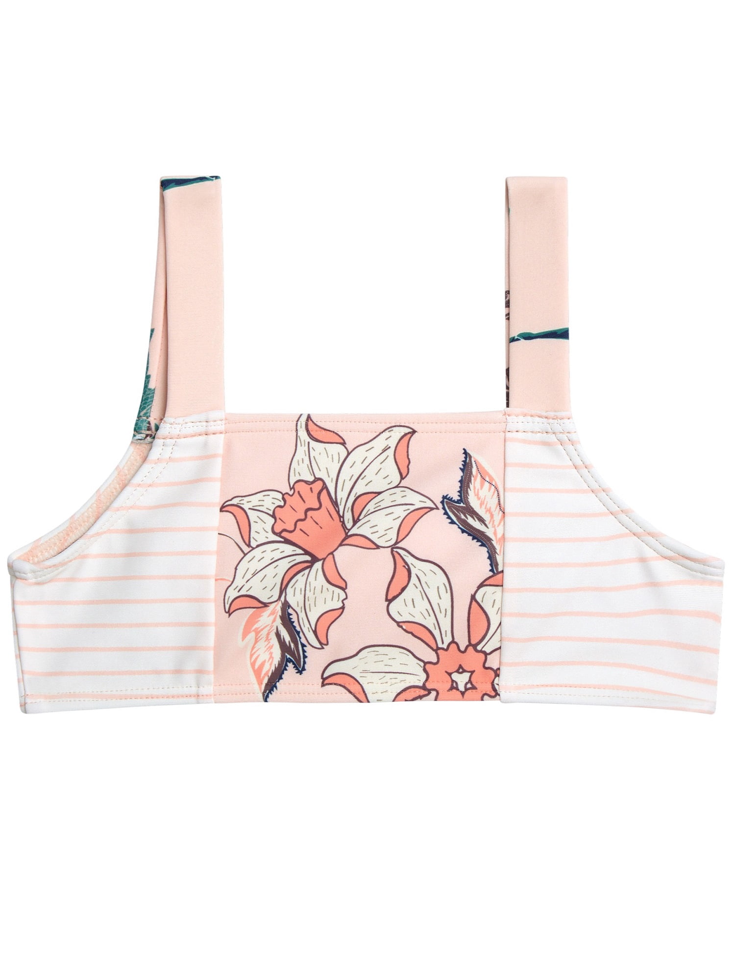 Jessica Simpson Toddler Girls’ Bikini and Rash Guard Swim Set with UV Protection, 3-Piece, Sizes 2T-4T