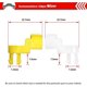 thumbnail image 2 of Door Lock Rod Clips - Tailgate Handle Rod Clip Replacement For Toyota Tundra Camry Corolla Echo Highlander, Replace Oem: 69293-12030 69293-12040yellow, 2 of 4