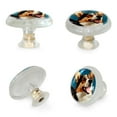 4 Packs Cute Dog Knobs, 1.37" Modern Kitchen