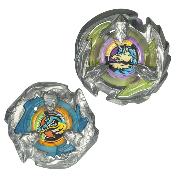 Beyblade X Bite Croc 3-60LF and Sting Unicorn 4-60P Top Dual pack