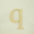 thumbnail image 4 of Package of 1, 14 Inch X 3/4" Thickness Baltic Birch Wood Letter q in The Times New Roman Font, Thick, Lower Case for Art & Craft Project, Made in USA, 4 of 4