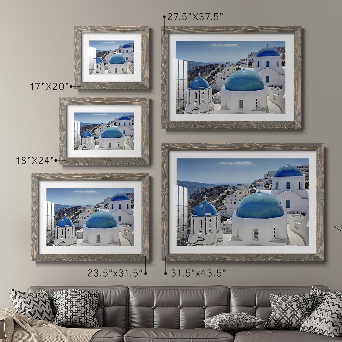 Santorini Saturday-Premium Framed Print - Ready to Hang