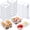 30-Flat, variant on 120 Flat Plastic Bento Boxes 4-Compartment 2-Pack Stackable Meal Prep Containers