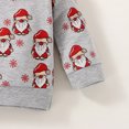 thumbnail image 5 of Generic Baby Kids Toddler Girls Boys Unisex Cotton Print Autumn Christmas Santa Long Sleeve Pants Pullover Sweatshirt Set Clothes for Holiday Christmas Party（12-18 Months Off-White）, 5 of 7
