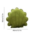 thumbnail image 2 of Hwkond Large Throw Pillows Seashell-shaped Pillow Sofa Bed Window Cushion Office Seat Lumbar Support,light green, 2 of 5