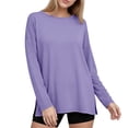 thumbnail image 6 of Luvrsol Womens Tunic Tops Oversized Long Sleeve Workout Tshirts with Side Slit Fall Gym Casual Loose Tees for Daily Fitness Tunic Tops, S-3XL, 6 of 7