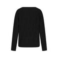 thumbnail image 5 of ClodeEU Womens Round Neck Knit Sweaters,Lightweight Cable Knit Soft Pullover Sweaters,Trendy Fall Outfits Black,Womens Plus S, 5 of 7