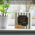 thumbnail image 3 of Highland Home "I Love Fall" Freestanding Solid Wood Block Sign, 3 of 7