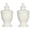 Distressed White, variant on Urbanest Deluxe Urn Lamp Finial – 1 7/8 Inch Tall, Distressed Black – Decorative Lamp Shade Finial for Table & Floor Lamps- 2 Pieces