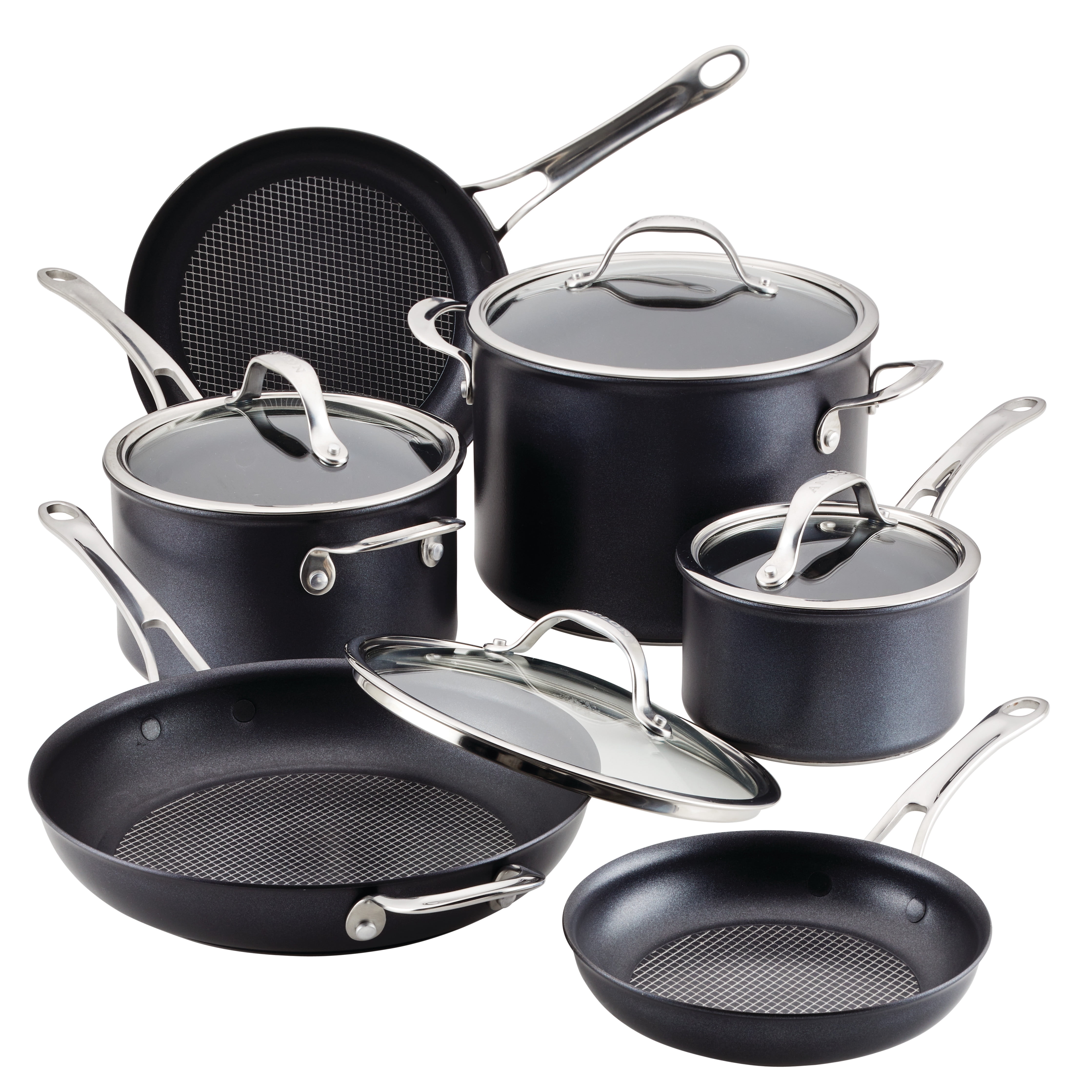 Rachael Ray 70413 - Set di pentole in acciaio INOX, Acciaio