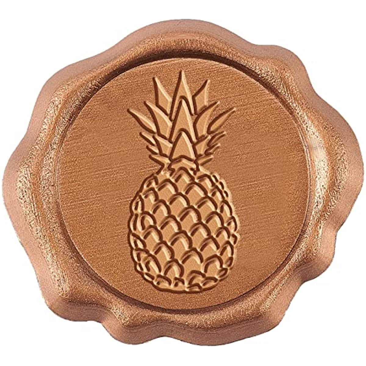 50 Pack Adhesive Wax Seal Stickers Pineapple Wax Seal Stickers Self