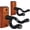 Mahogany Red, variant on Guitar Wall Mount 2 Pack, Black Walnut Wood Guitar Hanger, U-Shaped Guitar Wall Hanger Mount, Guitar Holder Hook Stand Wall for Acoustic, Electric Guitar, Banjo, Bass, for Guitar Player Men Boy