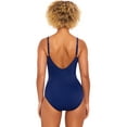 thumbnail image 4 of Time and Tru Women's and Women's Plus V Wire One Piece Swimsuit, Sizes XS-3X, 4 of 5