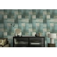 thumbnail image 3 of Blue Beaded Geometric Stipes Wallpaper R8440, 3 of 5