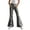 Gray -BL12, variant on Resicozy Girls Plaid Flare Pants High Waist School Uniform Y2K Bell Bottoms Back to School Button Trousers with Pockets 5-15 Years Dark Green 160